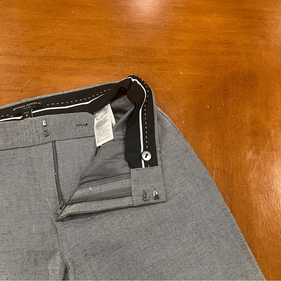 SOLD Banana Republic Petite Skinny Sloan Pant Dark Gray 0P Mid-Rise Bi-Stretch - Picture 7 of 16